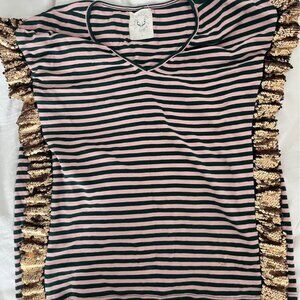 Cute striped Fantastic Fawn shirt with sequins